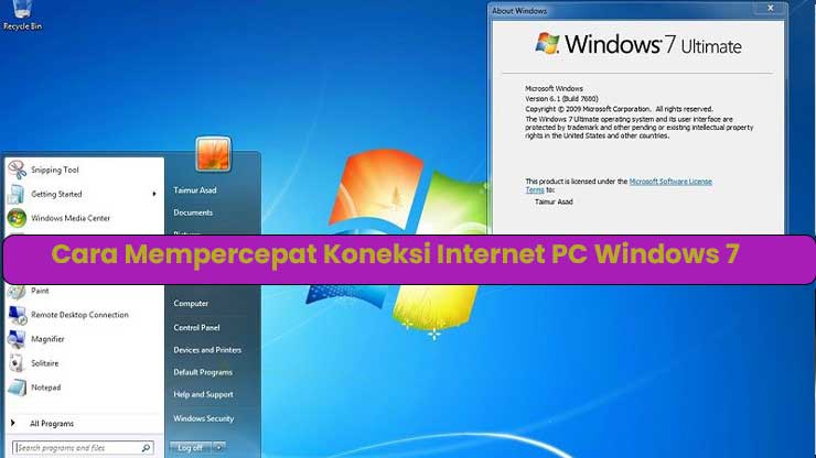 Cara Mempercepat Koneksi Internet PC Windows 7 1