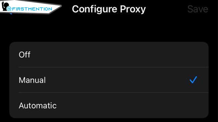 Carilah menu Configure Proxy kemudian ubah menjadi manual.